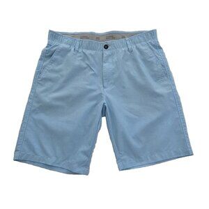 Three Sixty Six Golf Shorts Mens 36 Sky Blue Quick Dry 9" Inseam Stretch Sports